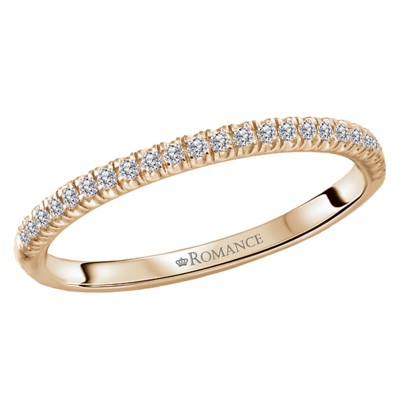 Straight Front Diamond Wedding Band