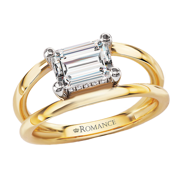 Split Shank Diamond Engagement Ring