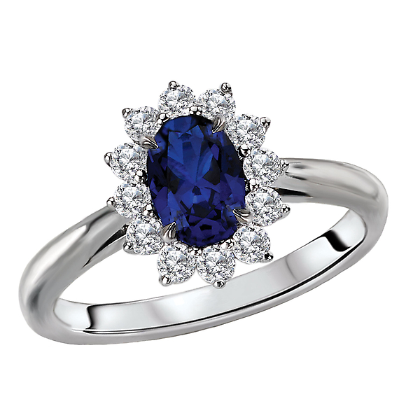 Sapphire and Diamond Ring