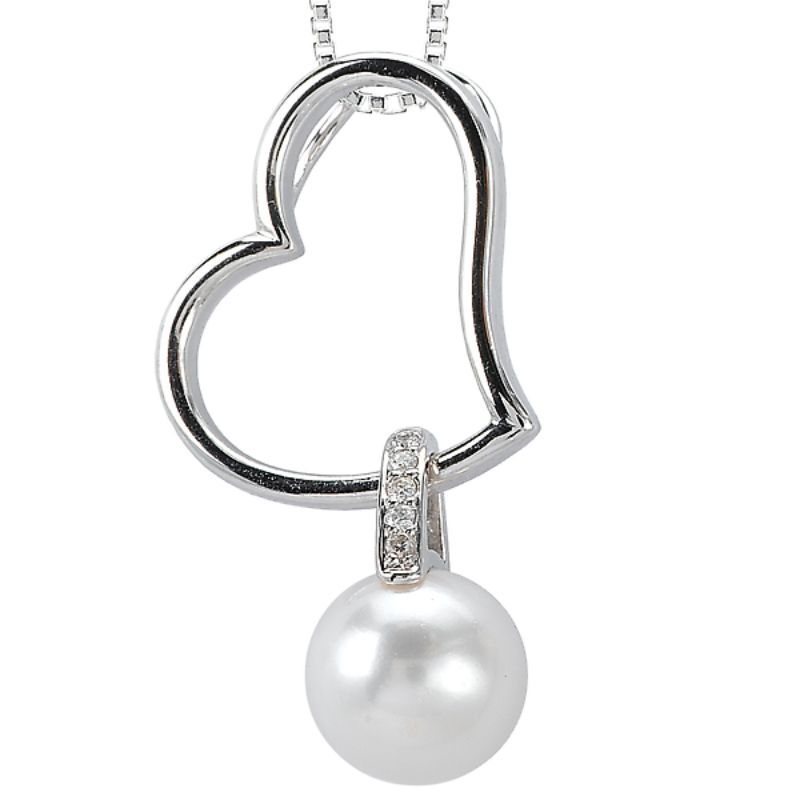 Pearl and Diamond Pendant