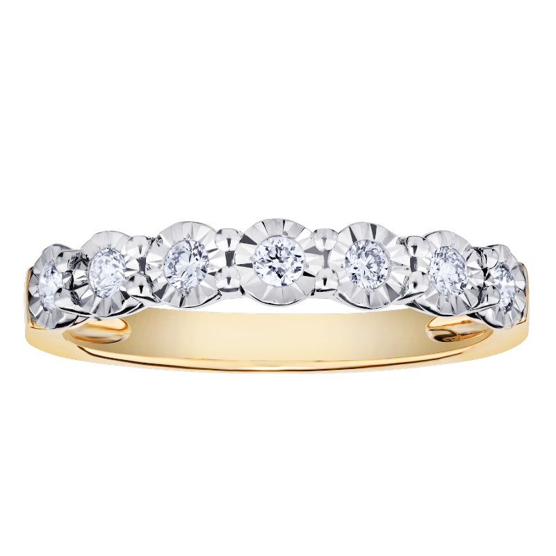 10KY Miracle Plate Diamond Band