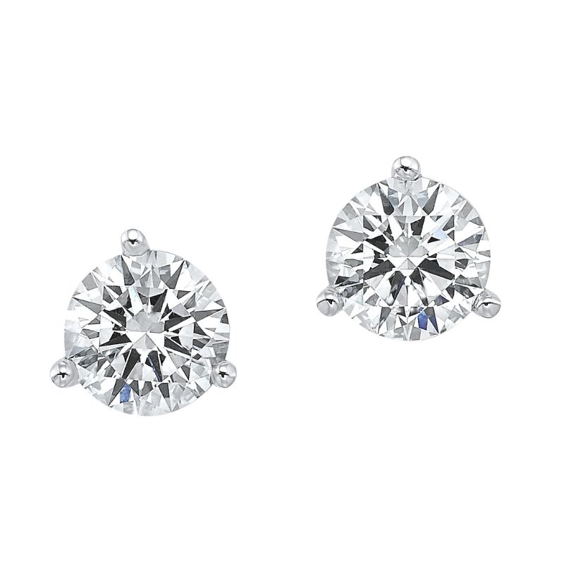14KW 1/2ctw Lab Grown Diamond Stud Earrings