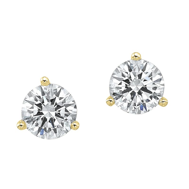 14KY 1/2ctw Lab Grown Diamond Stud Earrings