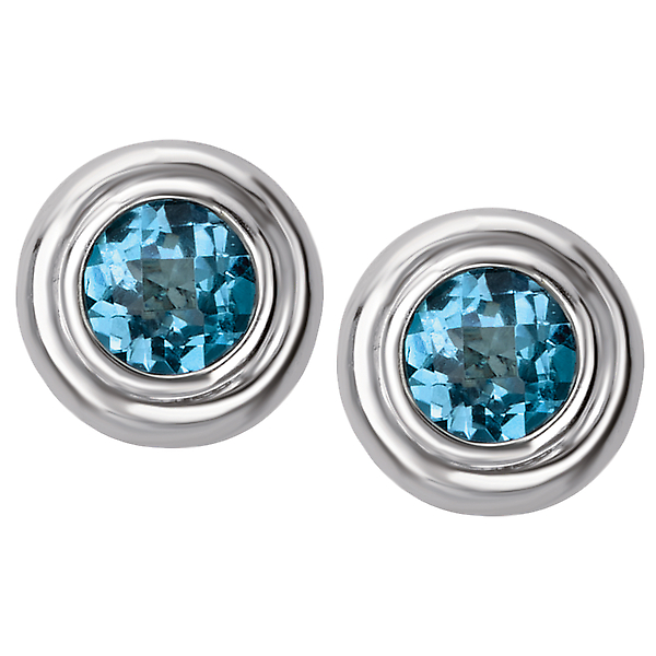 Ladies Gemstone Stud Earrings