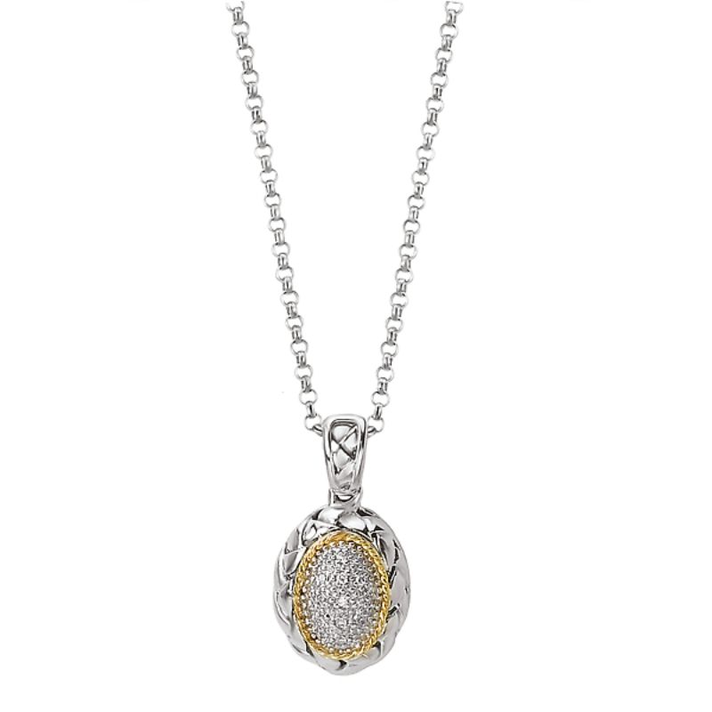 Ladies Fashion Two-Toned Necklace