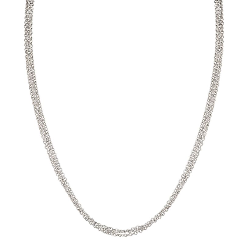 Sterling Silver Triple Chain