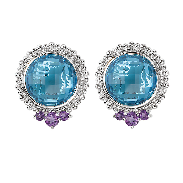 Ladies Fashion Gemstone Earrings