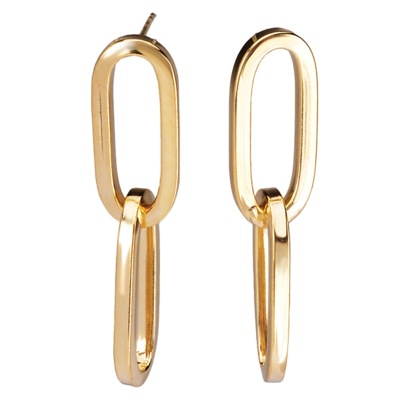 Italian Paperclip Dangle Earrings