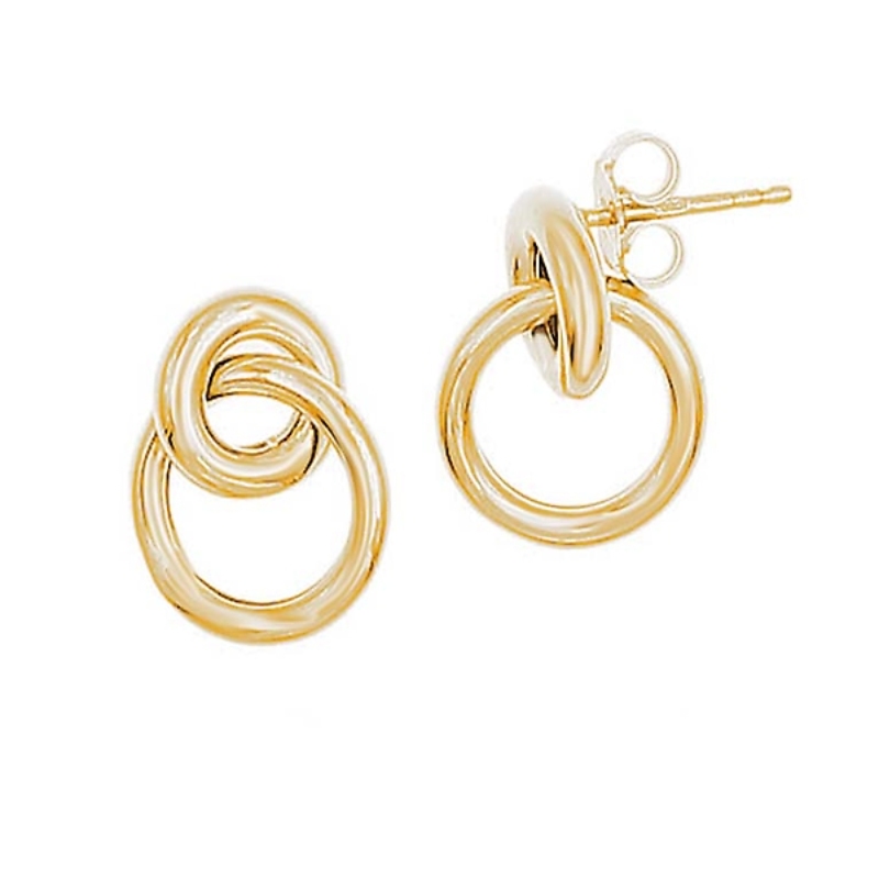 Italian Gold Plated Sterling Silver Earrings