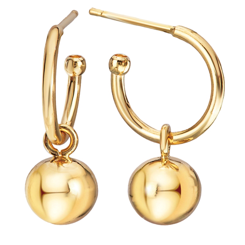 Italian Gold Plated Hoops