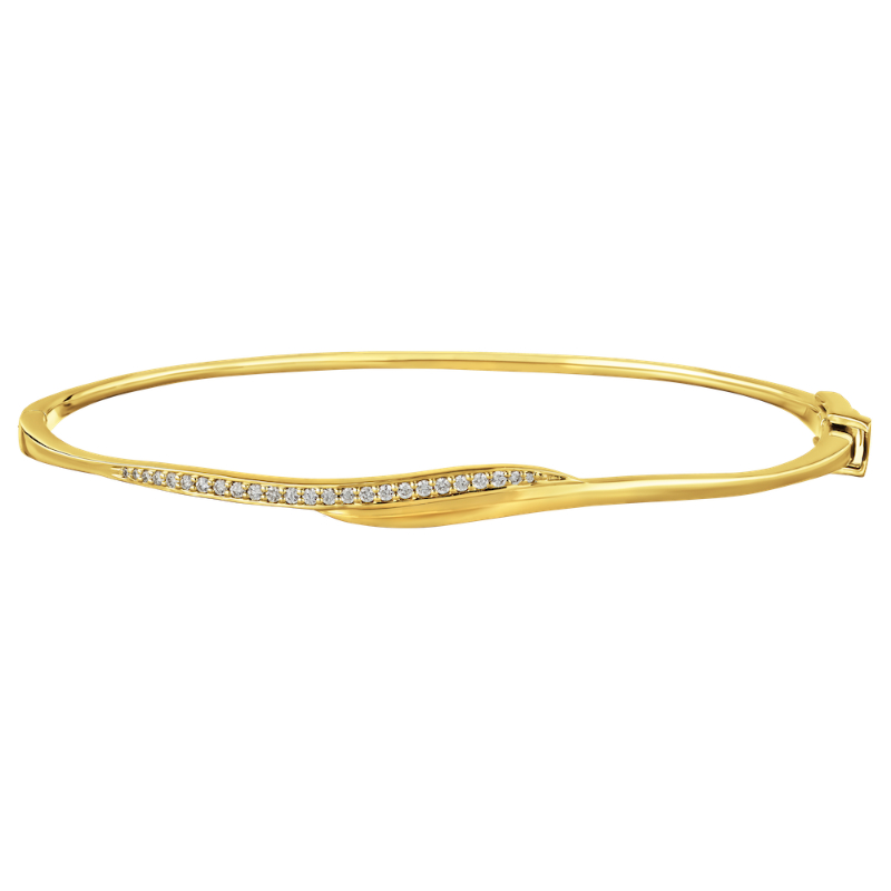 10KW Curve Diamond Bangle