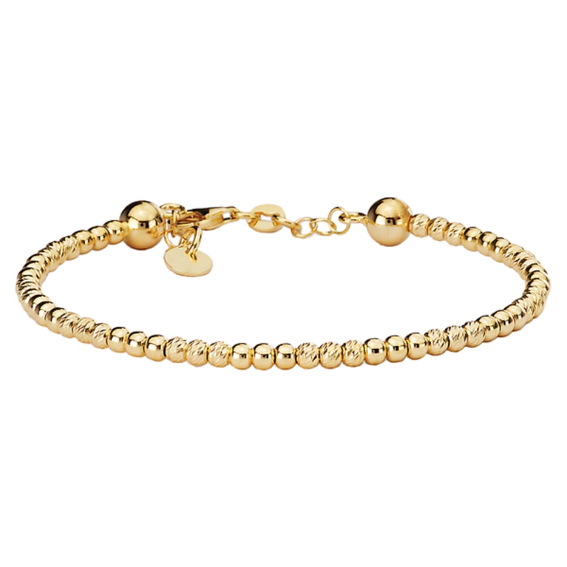 Italian Gold Plated Bead Bangle