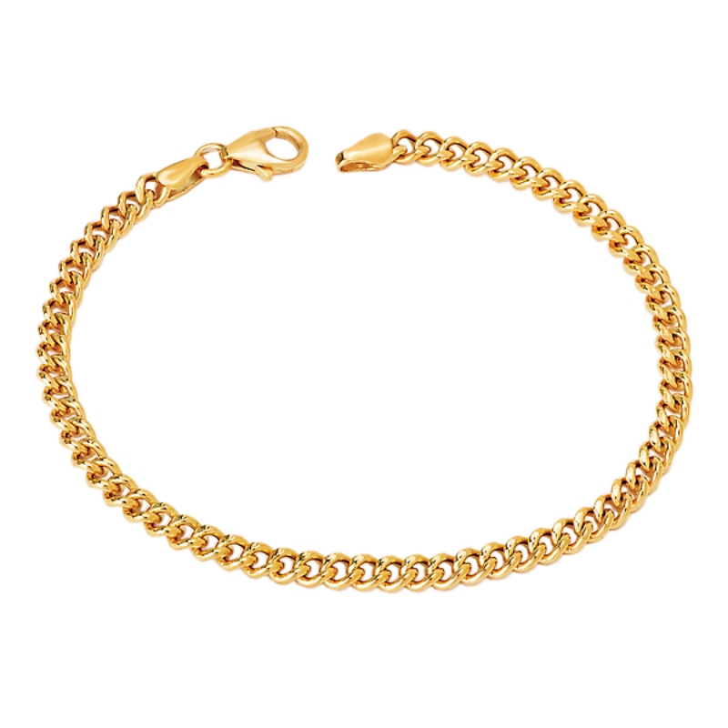 Italian Gold Plated Curb Link Bracelet