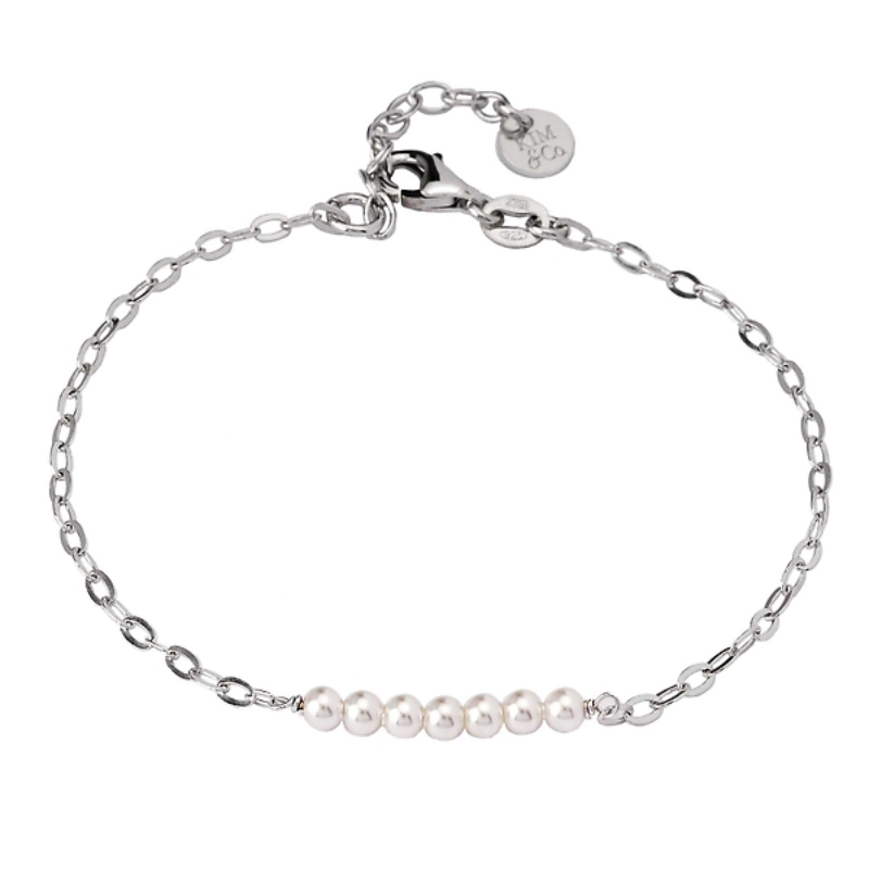 Italian Rhodium Plated Sterling Silver Bracelet