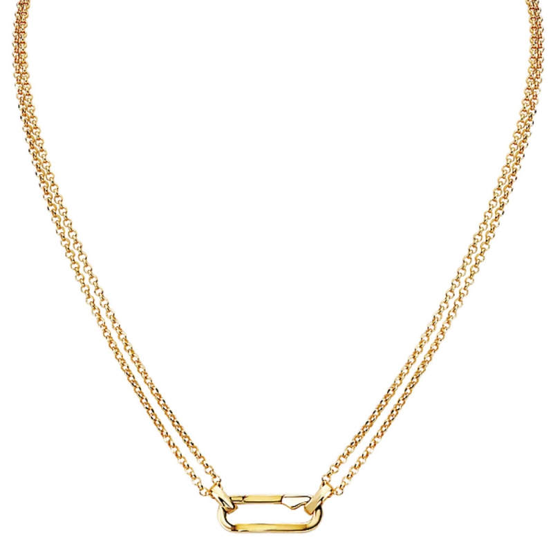 Italian Gold-Plated Sterling Silver Necklace