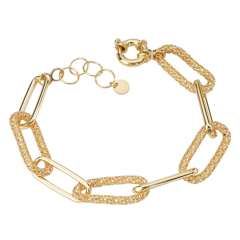 Italian Gold Plated Link Bracelet
