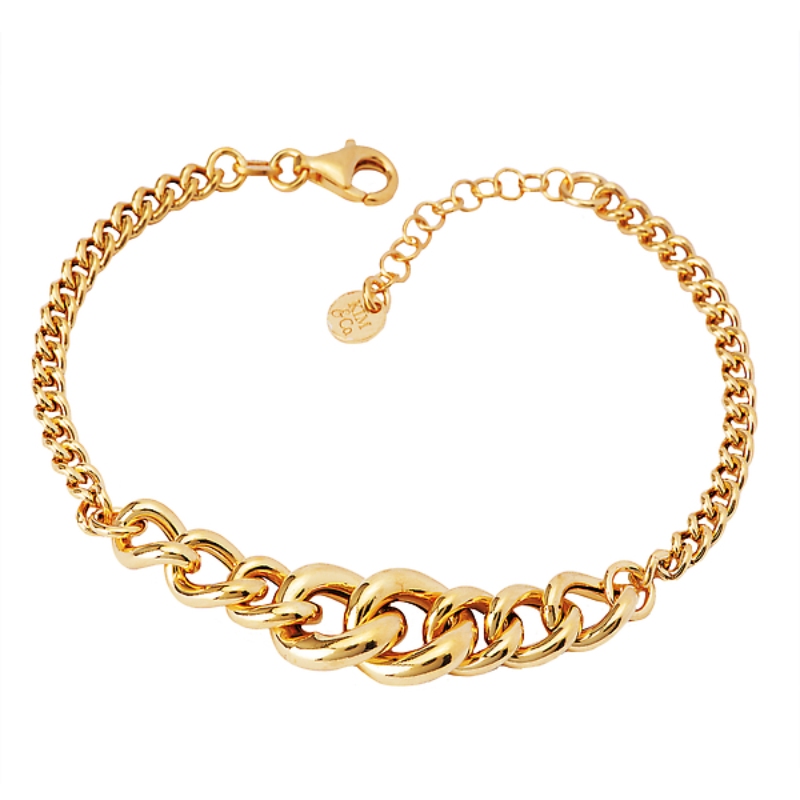 Italian Gold Plated Sterling Silver Bracelet