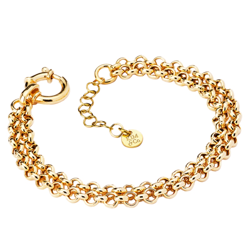 Italian Gold Plated Sterling Silver Bracelet