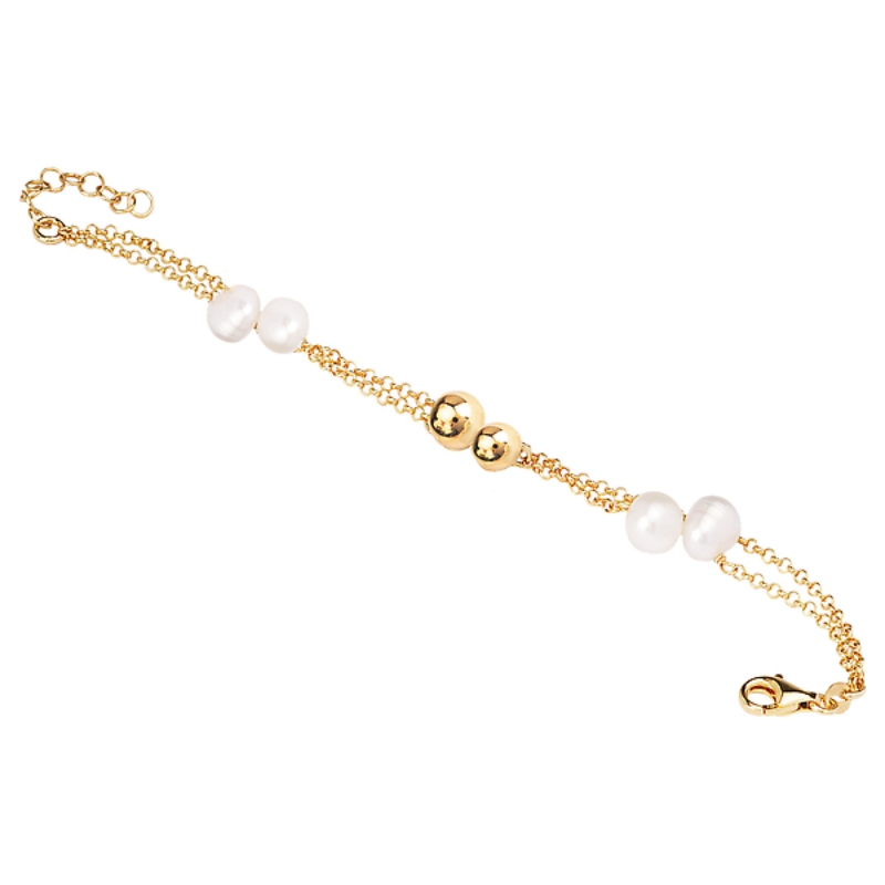 Italian Bead and Pearl Bracelet