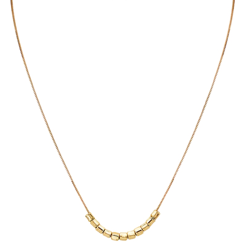 Italian Gold Plated Nugget Necklace