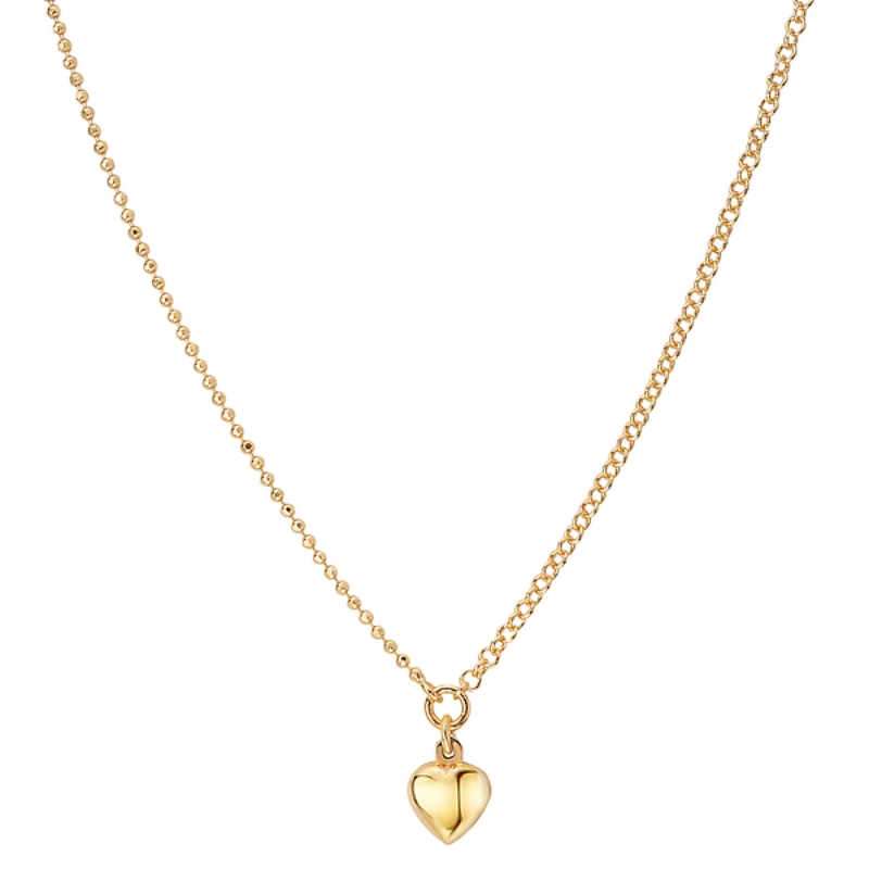 Italian Gold Plated Heart Necklace