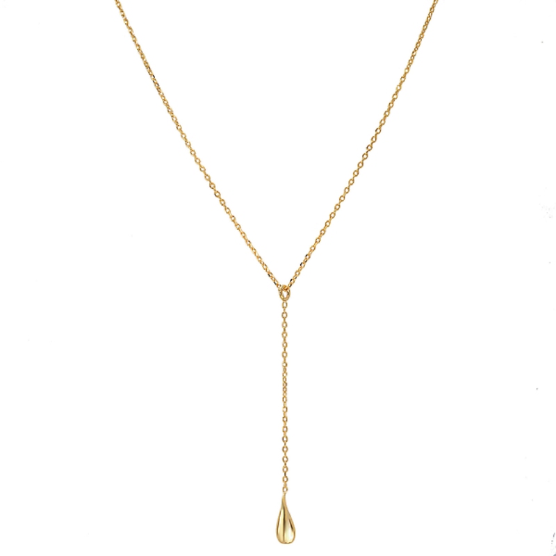 Italian Gold Plated Y Necklace