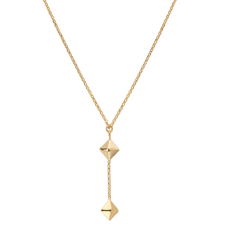 Italian Gold Plated Y Necklace