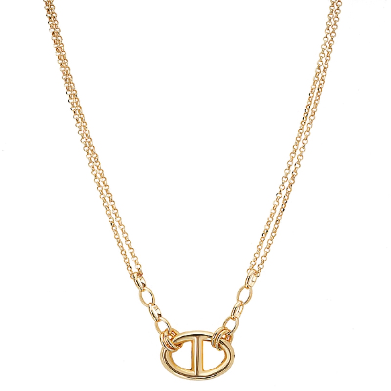 Italian Gold Plated Mariner Necklace