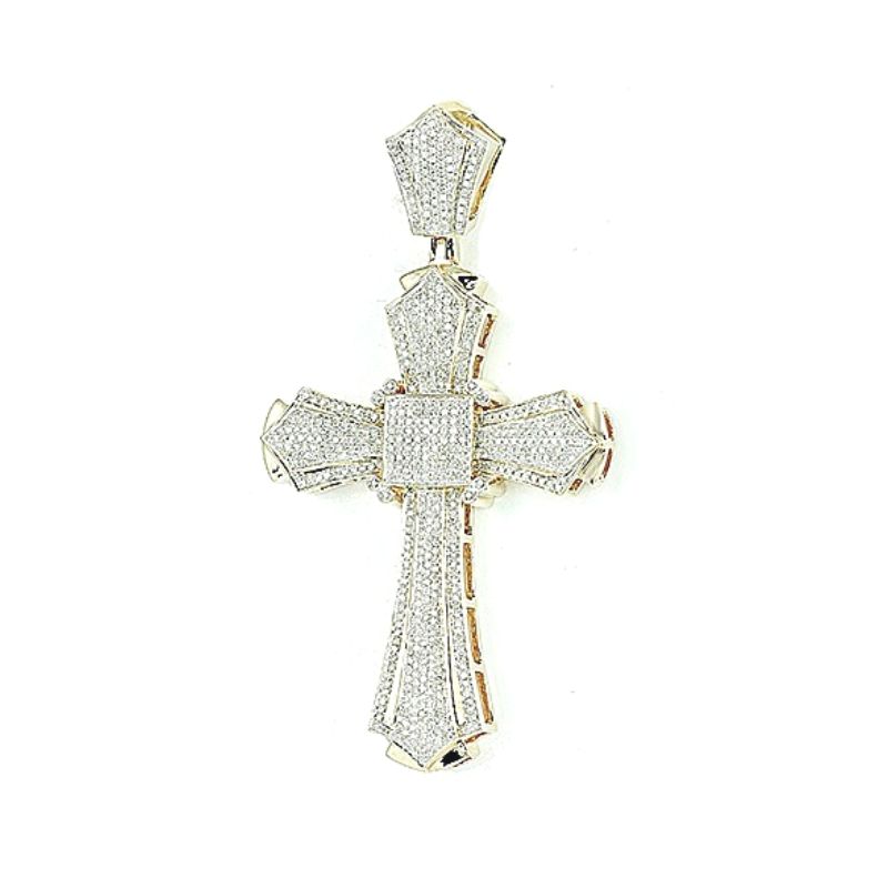 Men's Diamond Cross Pendant