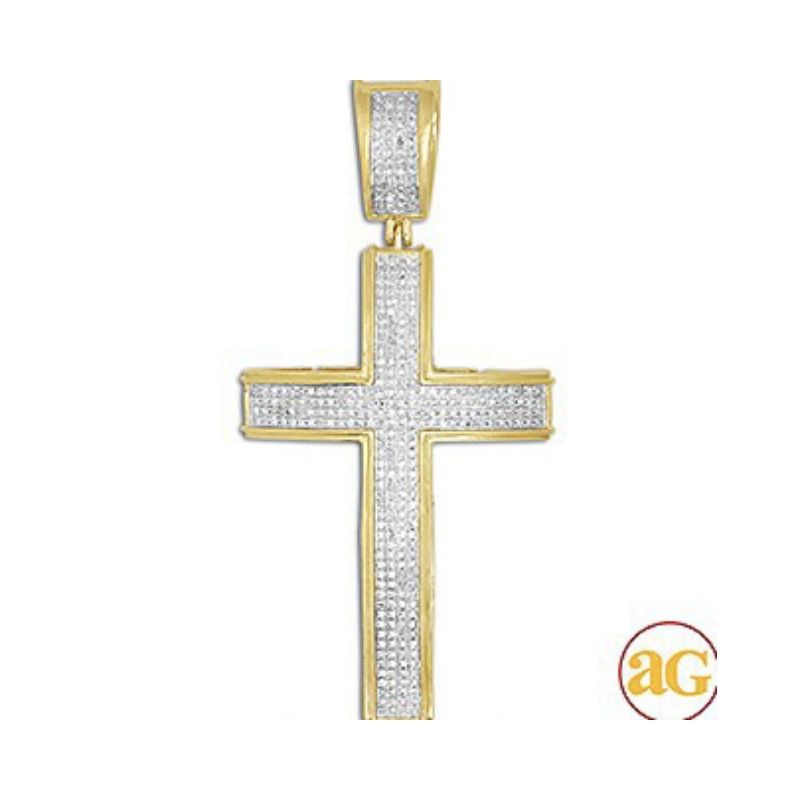 Men's Diamond Cross Pendant