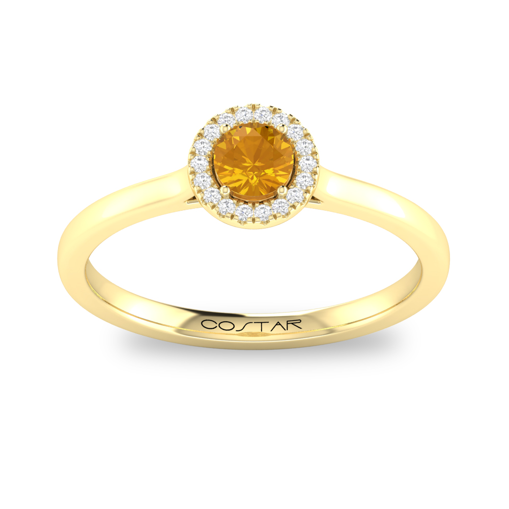 10KY November Birthstone Ring