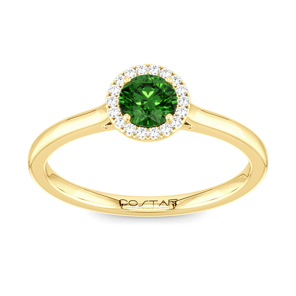 10KY May Birthstone Ring