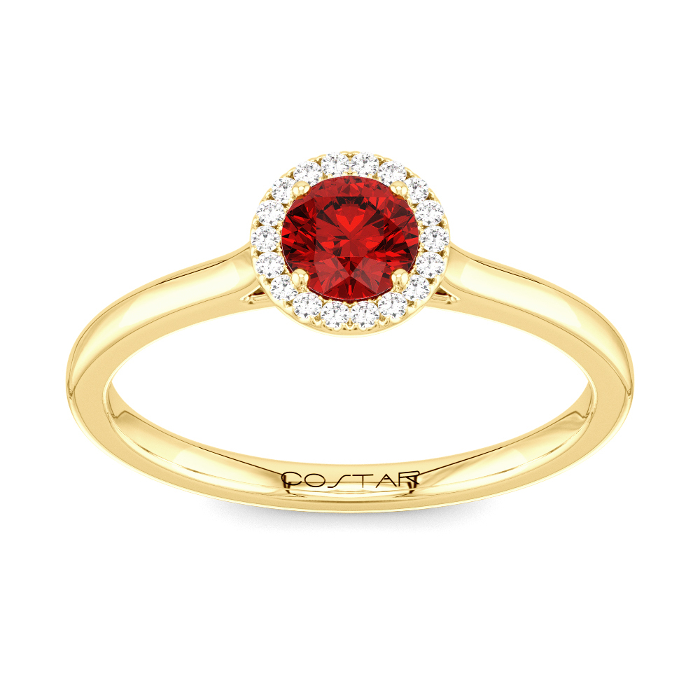 10KY July Birthstone Ring