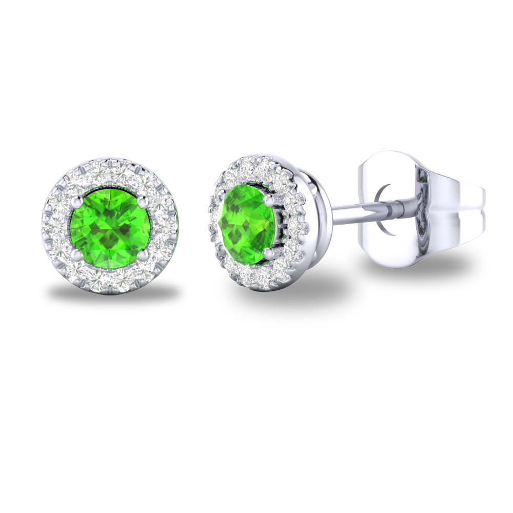 10KW August Birthstone Earrings