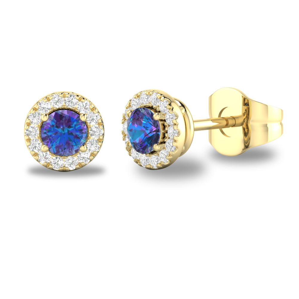 10KY June Birthstone Earrings