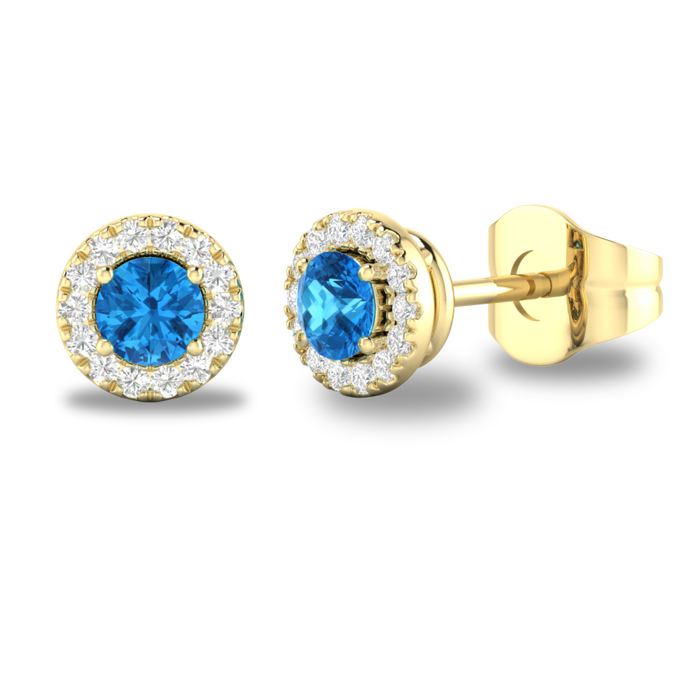 10KY December Birthstone Earrings