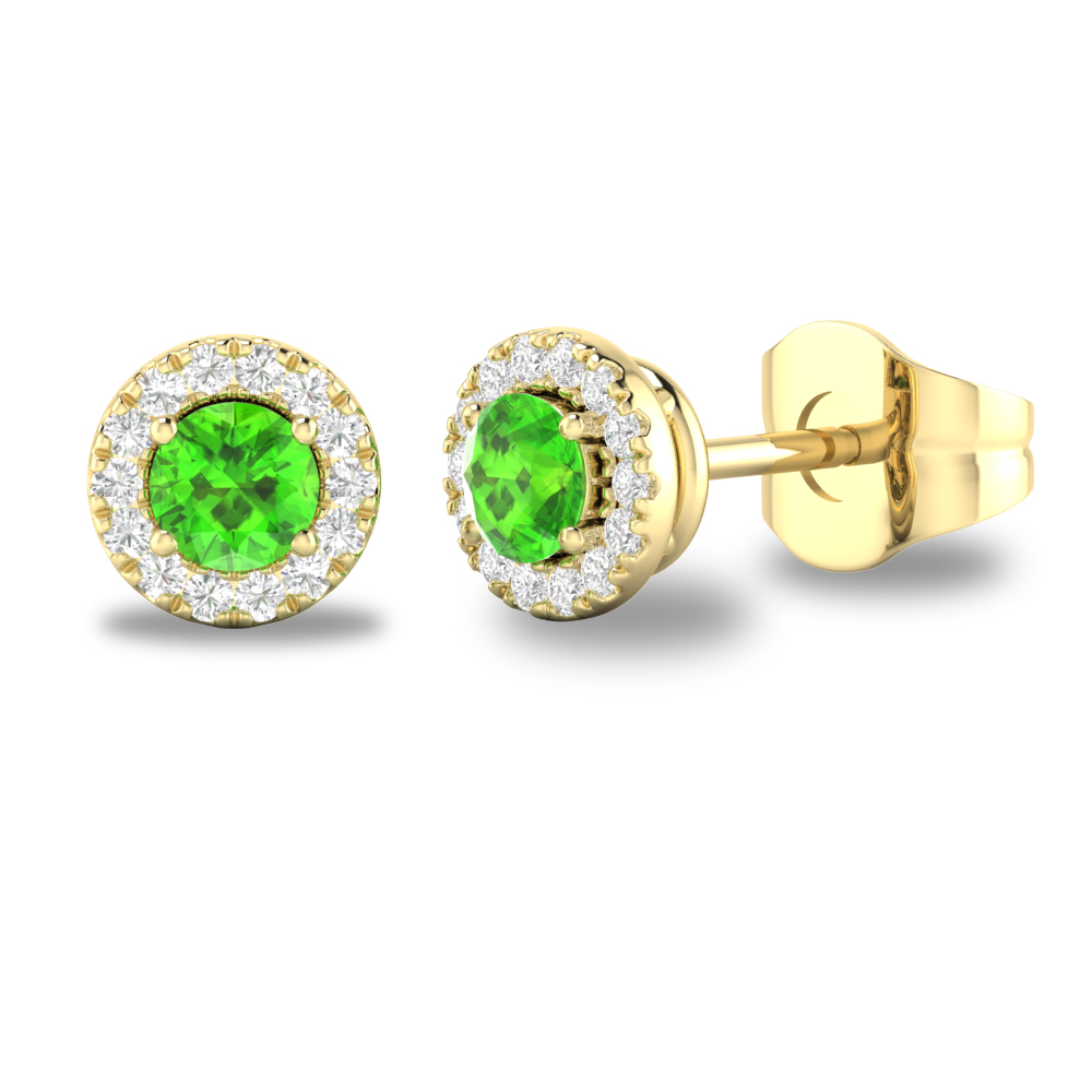 10KY August Birthstone Earrings