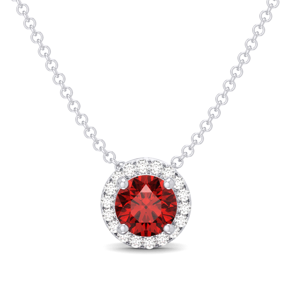 10KW July Birthstone Pendant