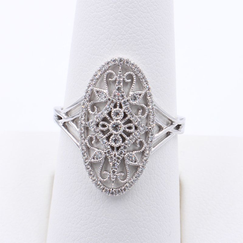 14KW Diamond Couture Ring