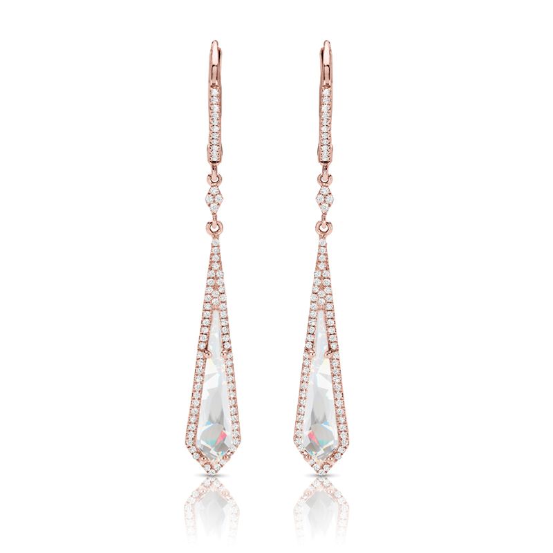 14KR Diamond Couture Earrings