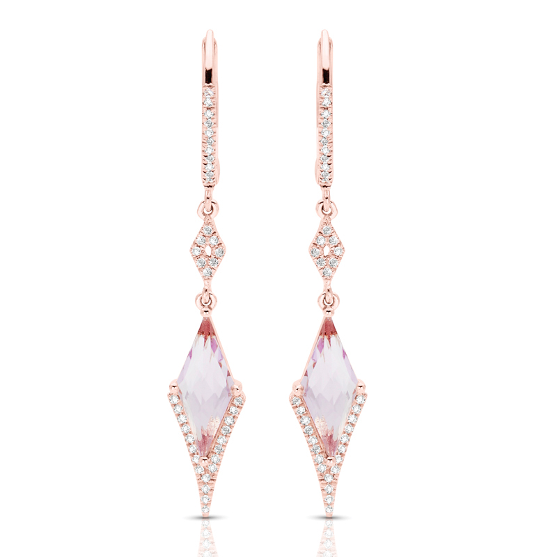 14KR Diamond Couture Earrings