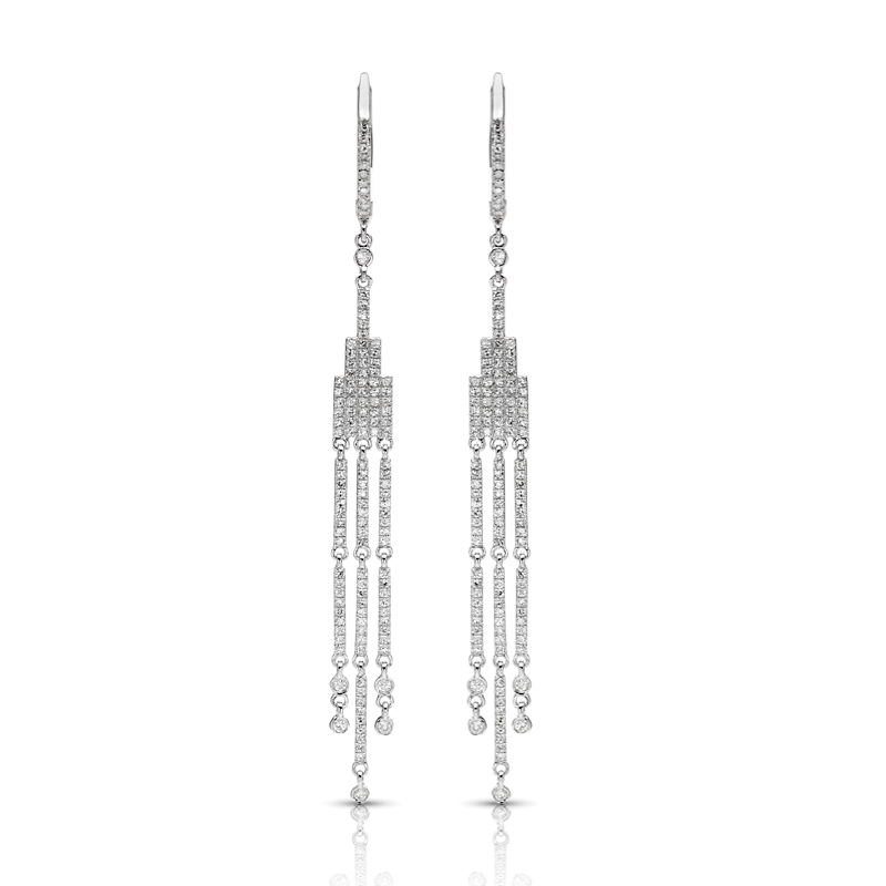 14KW Diamond Couture Earrings