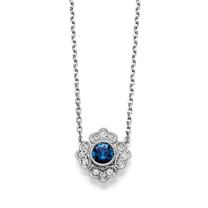 14KW Sapphire & Diamond Couture Necklace