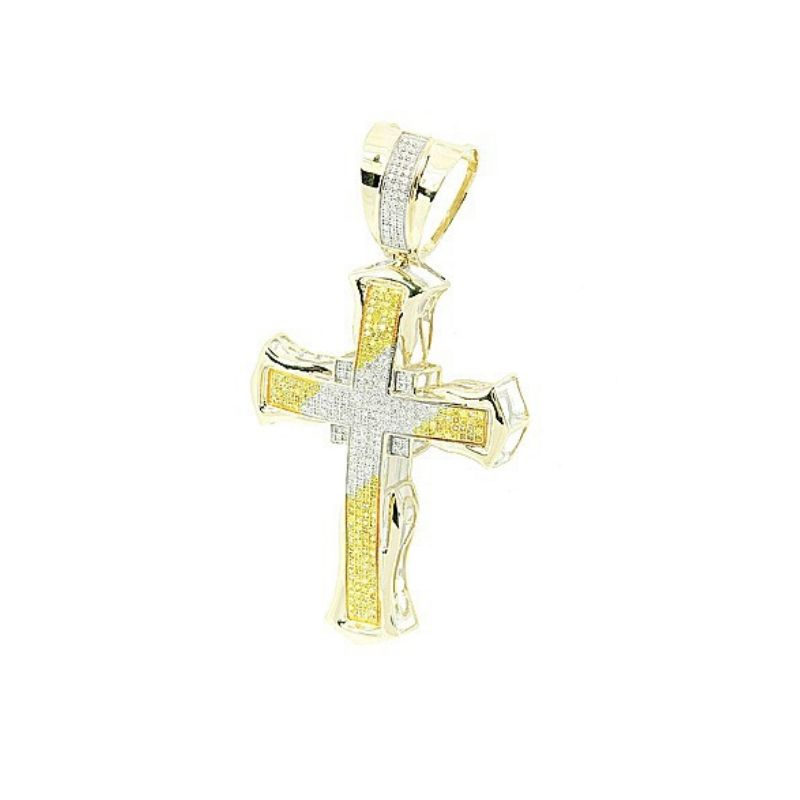 Men's Diamond Cross Pendant