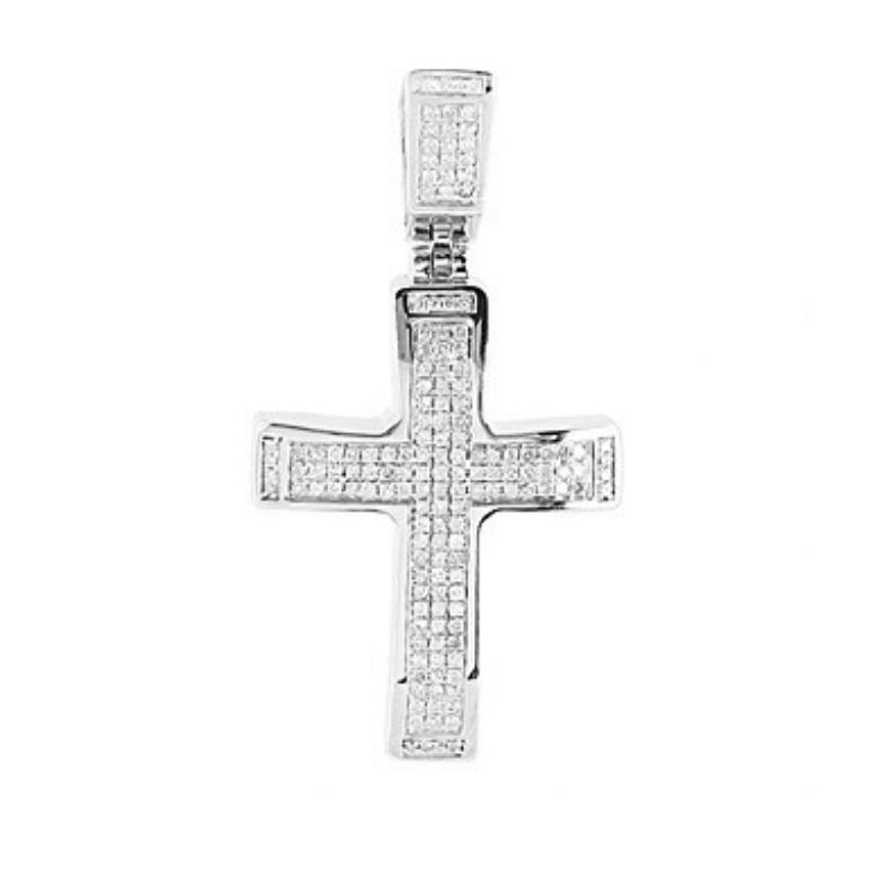 Men's Diamond Cross Pendant